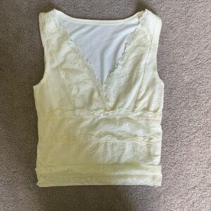 Creme Lace Tank